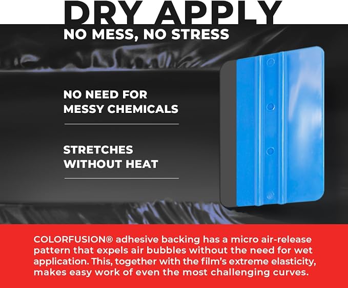 ColorFusion PPF by VViViD, Matte Stealth Cosmic Blue Dry Apply PPF Vinyl Car Wrap Roll 10ft x 5ft