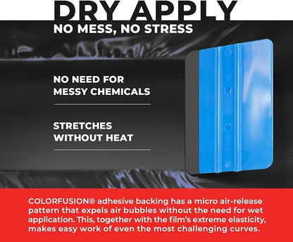 ColorFusion PPF by VViViD, Matte Stealth Cosmic Blue Dry Apply PPF Vinyl Car Wrap Roll 6ft x 5ft