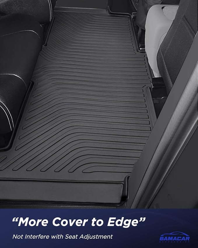All Weather Floor Mats for Dodge Grand Caravan 2008-2021 Waterproof 7 Seats Anti-Slip Rubber Heavy Duty 3 Row Cargo Liner for Caravan SE/SXT/Crew Accessories 2019 2018 2017 2016 2015 2014 2013 2012