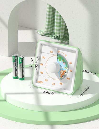 LIORQUE 60 Minute Visual Timer for Kids, Visual Countdown Timer for Classroom