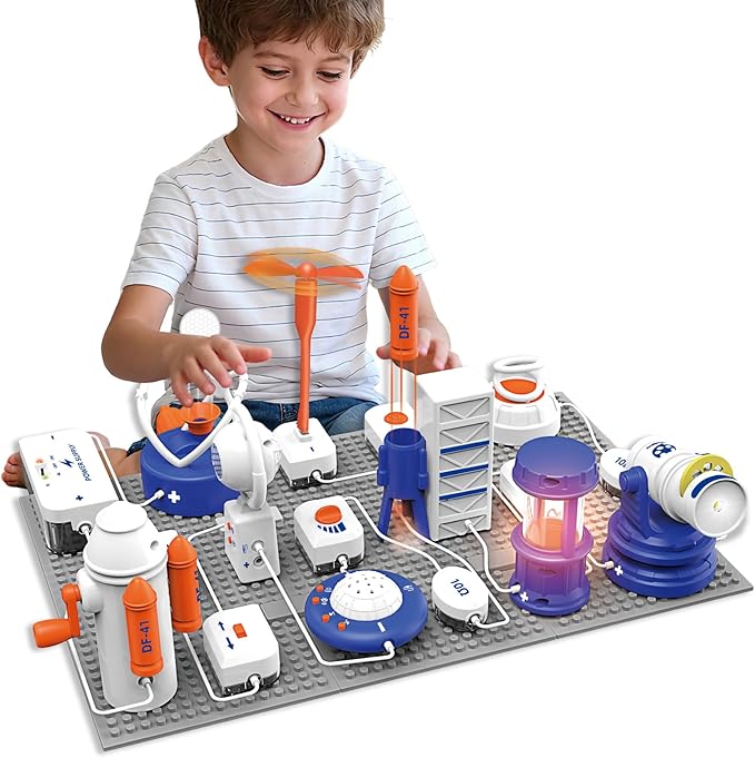 Science Kits for Kids, Over 500+ Projects, STEM Electronics Exploration Kit, STEM Kids Science Kits Toy Gifts for Boys Girls Ages 6+ (66 Pcs)