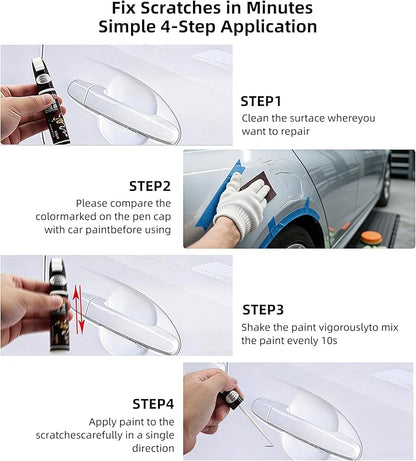 Avalanche(DR) Car Paint Touch Up Pen Compatible with Ford,2-In-1 Color Accurate Touch Up Car Scratch Repair Paint Exact Match Ford Series Automotive Scratch Remover for Nicks&Chips Repair