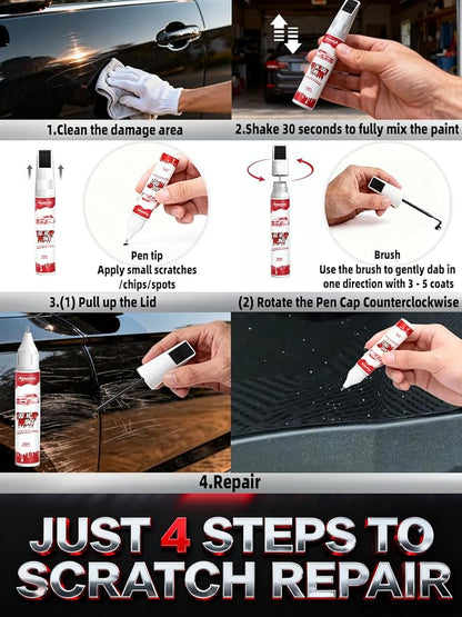 GLU/WA328E Midnight Blue Metallic Car Touch Up Paint for Chevrolet, Color Accurate Two-In-One Car Paint Scratch Repair Pen, Professional Scratch Remover for Vehicles Chips and Nicks Scuff