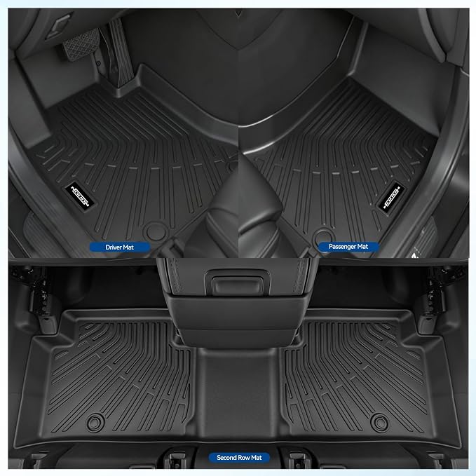 Custom Fit Floor Mats for Toyota Venza 2021-2026, All Weather TPE Floor Liners with Trunk Mat & Backrest Protectors, Odorless Full Set Interior Accessories