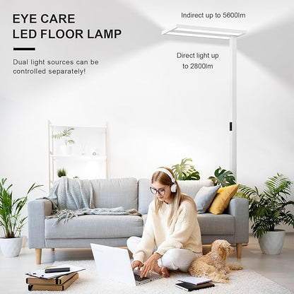 STERREN 76'' Motion Sensor Floor Lamp, 105W Modern LED Floor Lamp, Smart