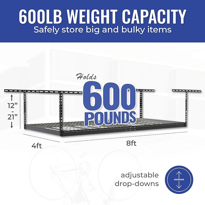 SafeRacks Overhead Garage Storage Rack