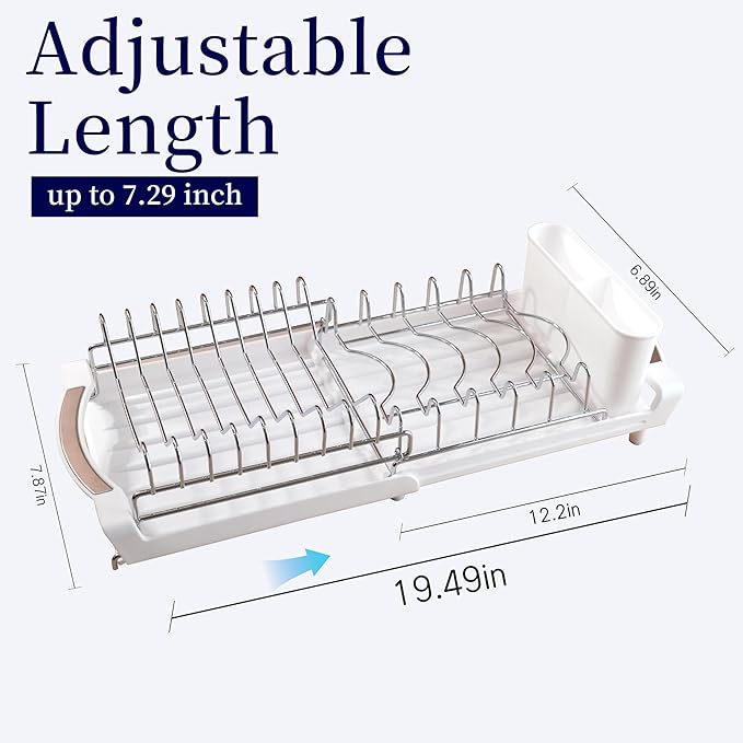 Dish Drying Rack Compact Expandable
