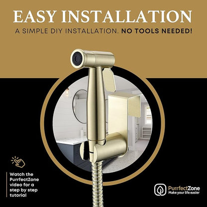 Purrfectzone Bidet Sprayer for Toilet, Handheld Bidet Sprayer Kit,