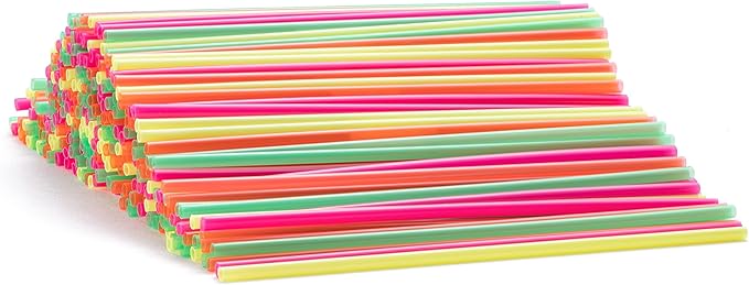 Neon Coffee Stirrers, 1000 Disposable Plastic Drink Stirrer Sticks