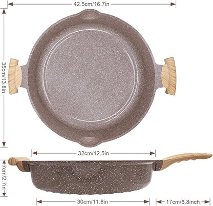 AIKENBBKK Ceramic Frying Pan