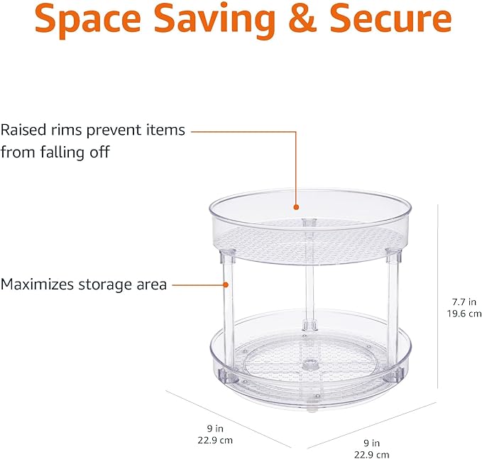 Amazon Basics Lazy Susan Turntable Organizer