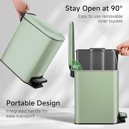 TIPGO Slim Bathroom Trash Can