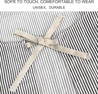 Serrenf 2 Pack Apron, Cooking Kitchen Aprons, Adjustable Bib Apron