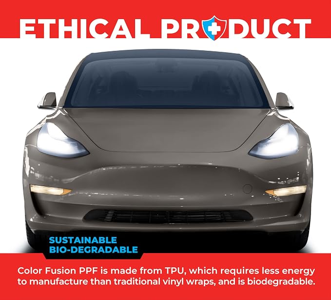 ColorFusion PPF by VViViD, Gloss Nardo Grey Dry Apply PPF Vinyl Car Wrap Roll 20ft x 5ft