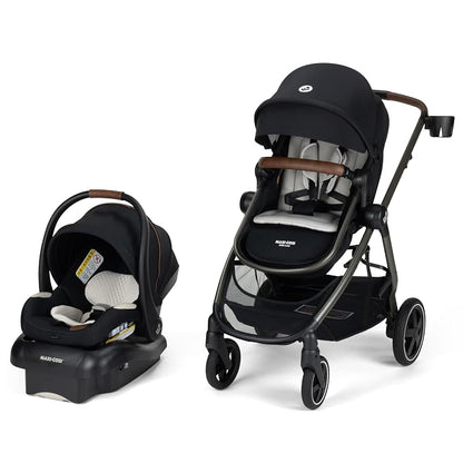 Maxi-Cosi Zelia 2 Luxe 5-in-1 Modular Travel System, Onyx Sand