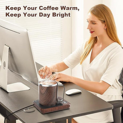 Coffee Mug Warmer & Mug Set for Desk, Smart Coffee Cup Warmer