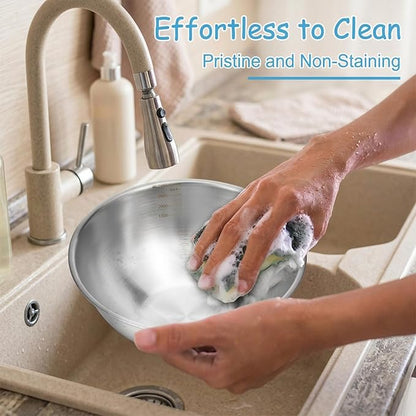 5 Pack Stainless Steel Mixing Bowls