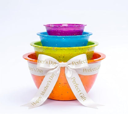 bzyoo Confetti Nesting Mixing Bowls Set