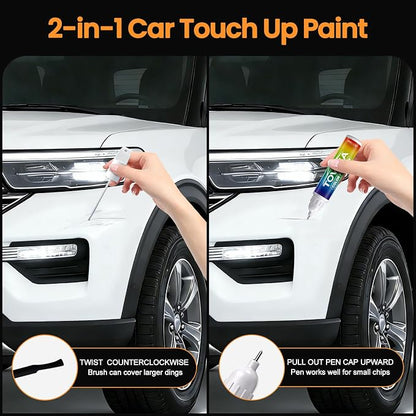Atlas Blue Metallic(B3/M7440) Touch Up Paint Compatible with Ford,2-In-1 Car Scratch Remover Pen,Car Paint Scratch Repair Kit for Scratches,Chips & Nicks,2-PCS SET