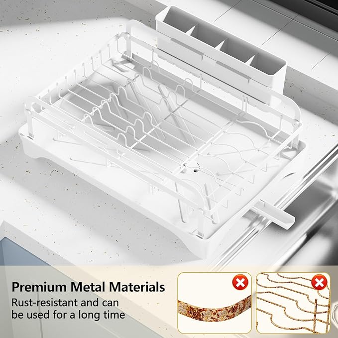 LIYI Dish Drying Rack for Kitchen Counter