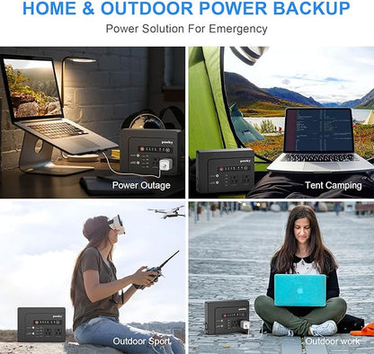 Powkey 200W Portable Power Station | 146Wh Camping & Emergency Backup