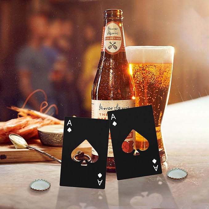Ace Of Spades Bottle Opener Credit Card Size Pocker Cap Opener Portable