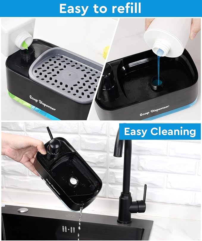 5-in-1 Kitchen Soap Dispenser Set