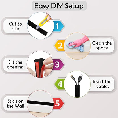 Rubber Bond TV Cord Hider Cable Protector