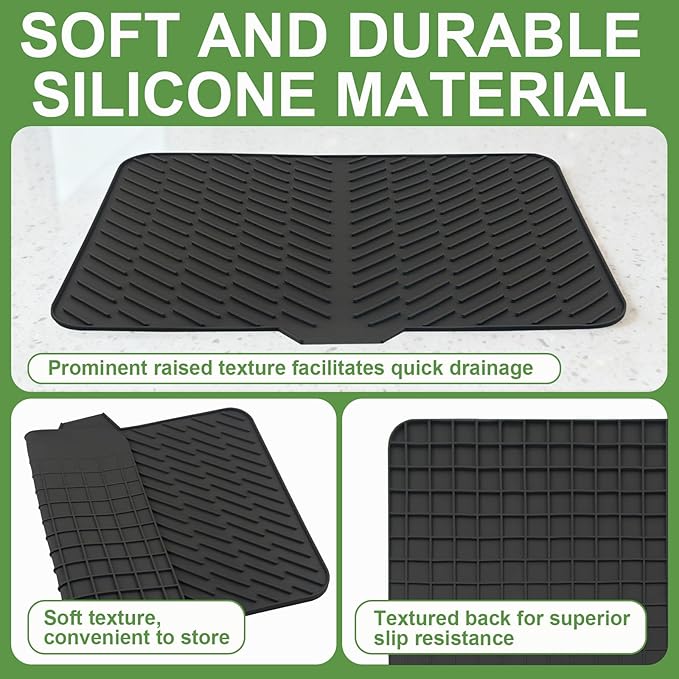 Silicone Drying Mat, Heat-Resistant, Eco-friendly, Hygienic Drying Pad