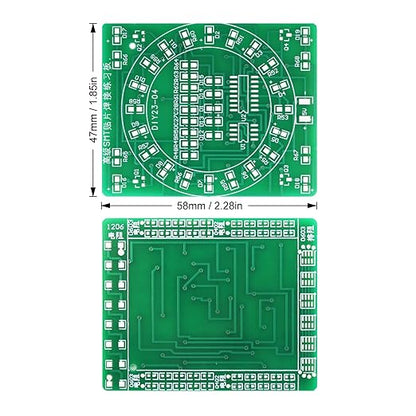 Soldering Practice Kit DIY Green PCB Circulate Flash Red LED SMD SMT Electronics Projects Soldering Kit Simple Welding Skills Learn Soldering Kit for Beginners (02G0402)