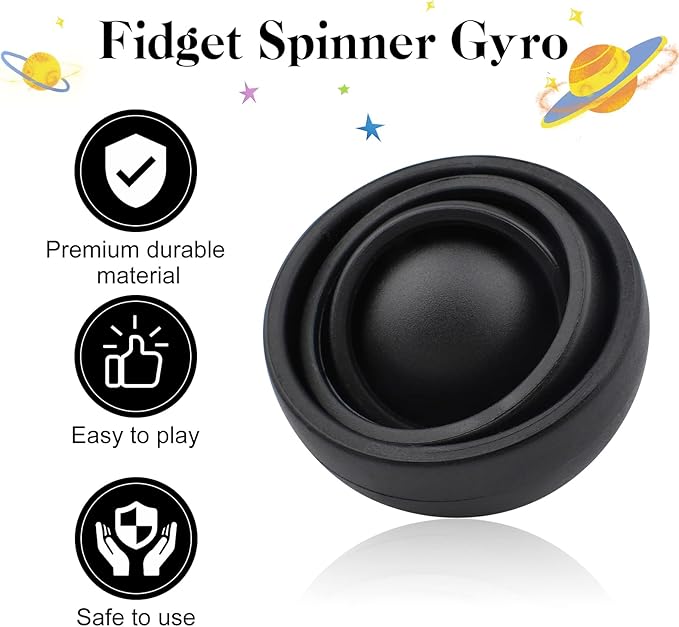 Fidget Toys for Adults, Autism Sensory Toys for Autistic Children Kids 8-12, Gift Ideas Desk Toy ADHD Stress Relief Fidget Spinner Party Favors Cool Gadgets for Men Boys
