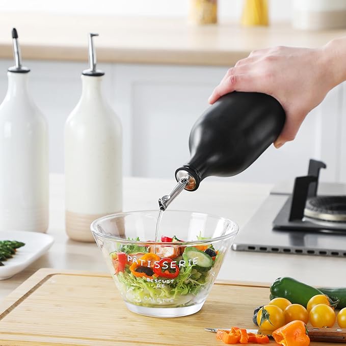 vancasso 20 Oz Ceramic Olive Oil Dispenser Bottle, Bottle Dispenser
