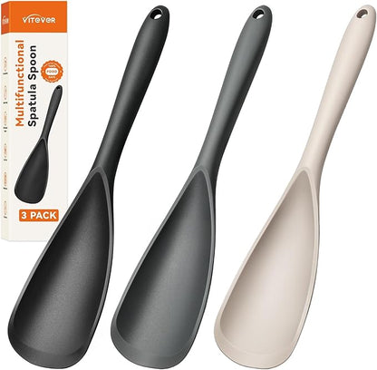 3 PACK Silicone Cooking Spatula Spoons