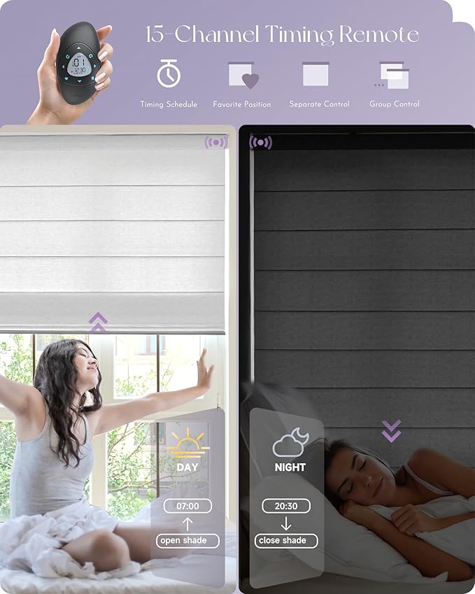 Graywind Smart Roman Shades Compatible