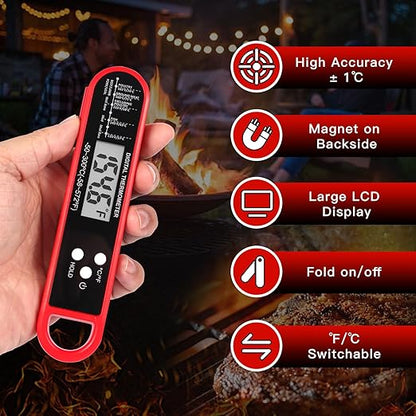 Digital Meat Thermometer for Cooking and Grilling