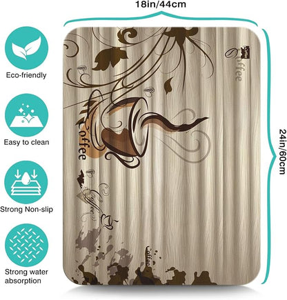 Coffee Bar Mat Accessories for Countertop