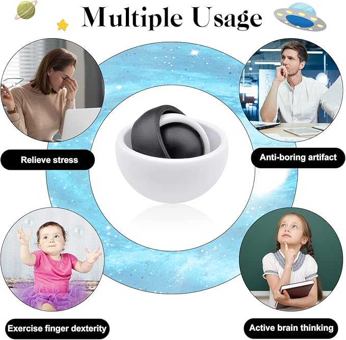 Fidget Toy for Adults,Sensory Toys for Kids, Gift Ideas for Boys Girls Teens Kids, ADHD Autism Stress Relief Quiet Finger Toy Hand Fidget Spinner for Man