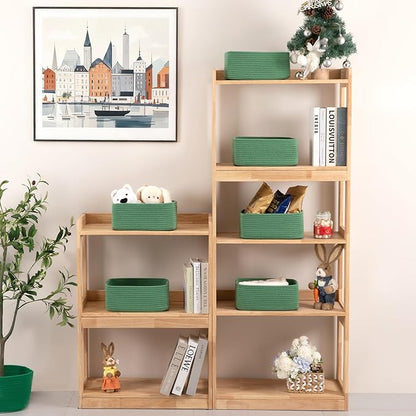OIASKET 6 Pack Storage Baskets for Shelves, Small Baskets for Shelves, Cute
