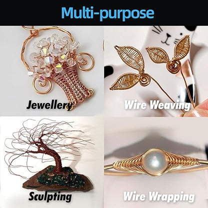 Art3d 18 Gauge 60 FT 99.9% Pure Soft Copper Wire for Electroculture Gardening, Jewelry Making, Beading, Science Projects, DIY Artwork, 1 Roll