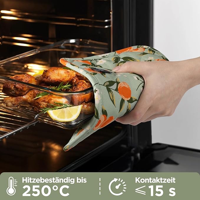 BONTHEE Pot Holders for Kitchen Heat Resistant Hot Pads for Countertops Oven