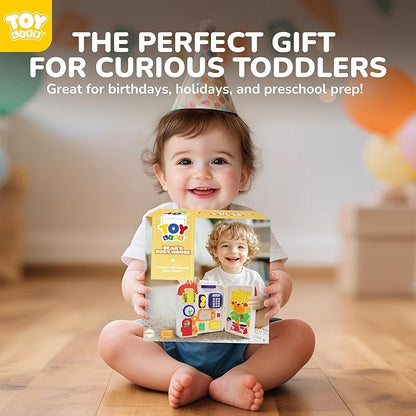 TOY Life Montessori Busy Board for 1-2 Year Old, 20‑in‑1 Baby Musical Toddler Toys, Fine‑Motor & Early Educational Baby Montessori Toys for Toddler 1‑3 Year Old Boys Girls Birthday Gift