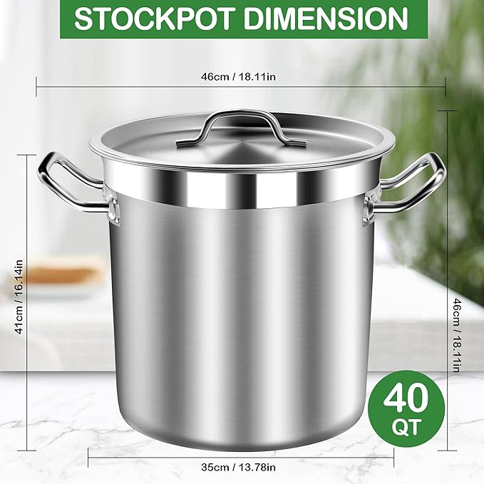 STOCKPOT Large Soup Pot with Lid