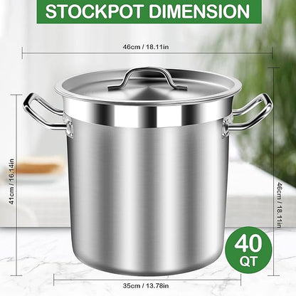 STOCKPOT Large Soup Pot with Lid