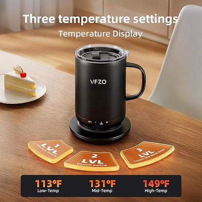 Self Heating Coffee Mug, High-Capacity- 18 oz, 180 Min Battery Life, Smart