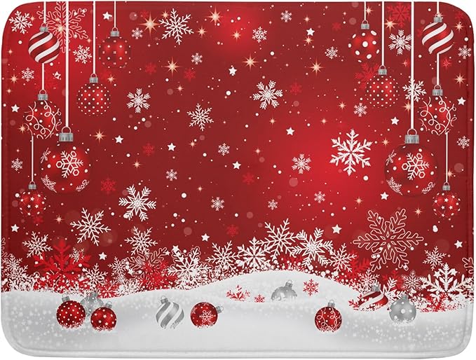 Giwawa Xmas Balls Dish Drying Mat