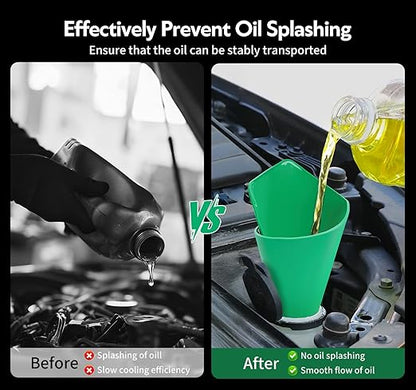 Reusable Flexible Oil Drain Funnel Form a Foldable Bendable Flex Funnel
