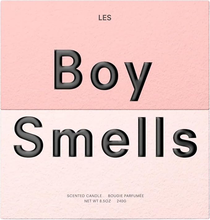 Boy Smells Les Scented Candle for Men and Women, Coconut, Beeswax, & Soy Candle Blend, Aromatherapy Candles for Home, 8.5 oz Jar, 50 Hour Burn