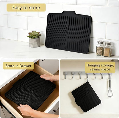 Silicone Drying Mat, Heat-Resistant, Eco-friendly, Hygienic Drying Pad