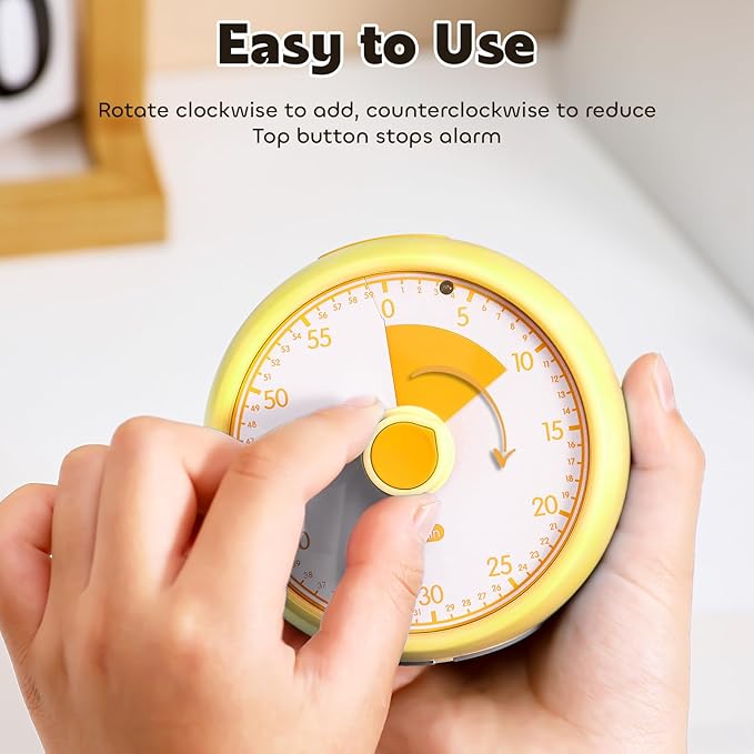Conchstar Visual Timer 60-Minute Countdown Timer