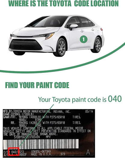 Magnetic Gray Metallic(1G3) Touch Up Paint Pen for Toyota,Car Paint Scratch Repair Pen Quick and Easy Fix Auto Paint Scratch